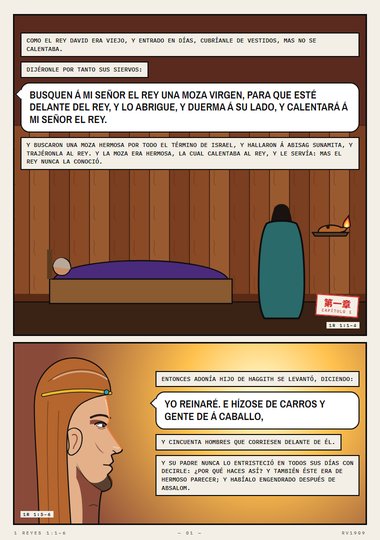 El rey David era viejo