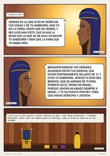 Ni aun la mitad fue lo que se me dijo