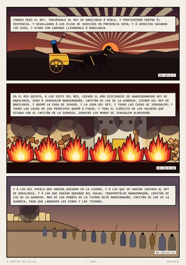 La casa de Jehová quemada