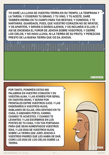 Pondréis estas mis palabras