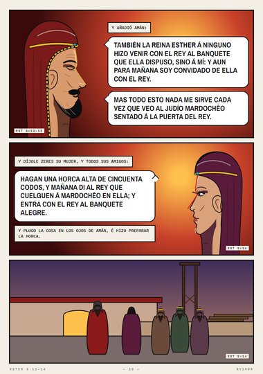Una horca alta de cincuenta codos