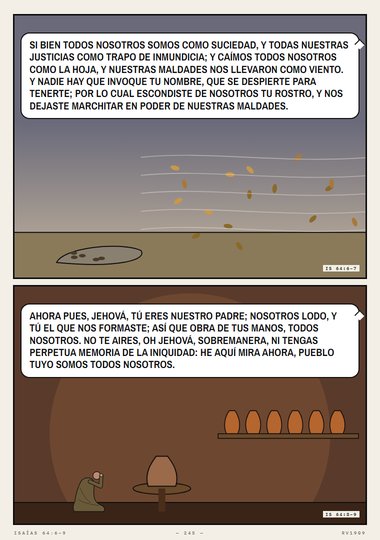 ¡Oh si rompieses los cielos!