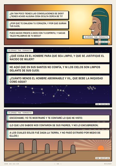 Respondió Eliphaz otra vez