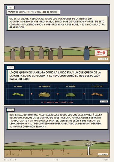 La oruga y la langosta