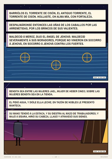 Cantó Débora, con Barac