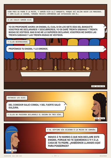 Del comedor salió comida