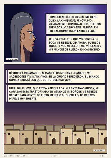 Sión extendió sus manos
