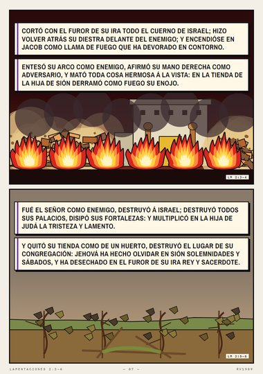 Oscureció el Señor en su furor