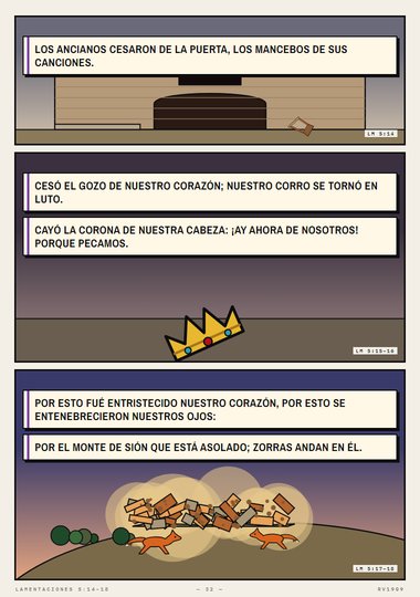 Cayó la corona de nuestra cabeza