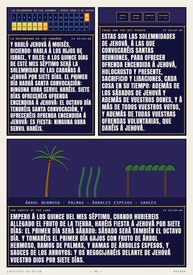En cabañas habitaréis