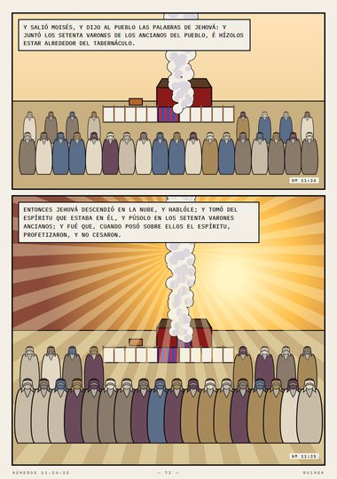 Cuando posó sobre ellos el espíritu