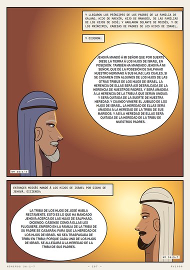 La tribu de los hijos de José habla rectamente