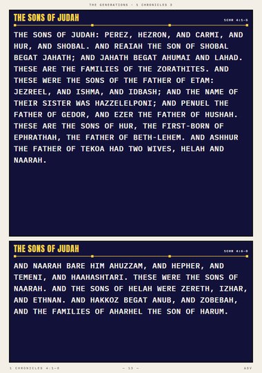 The Families of Judah